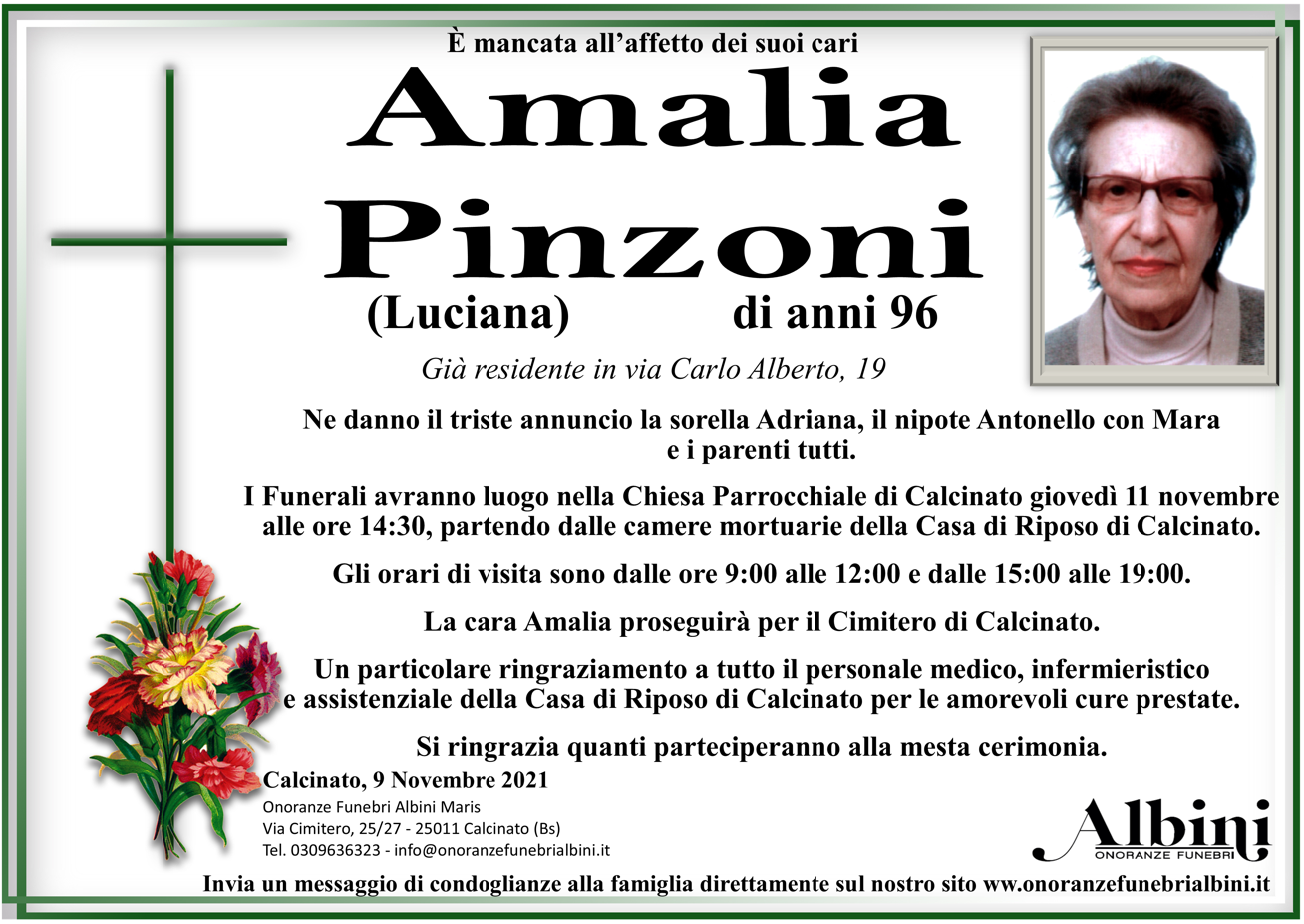 Pinzoni Amalia - Onoranze Funebri Albini